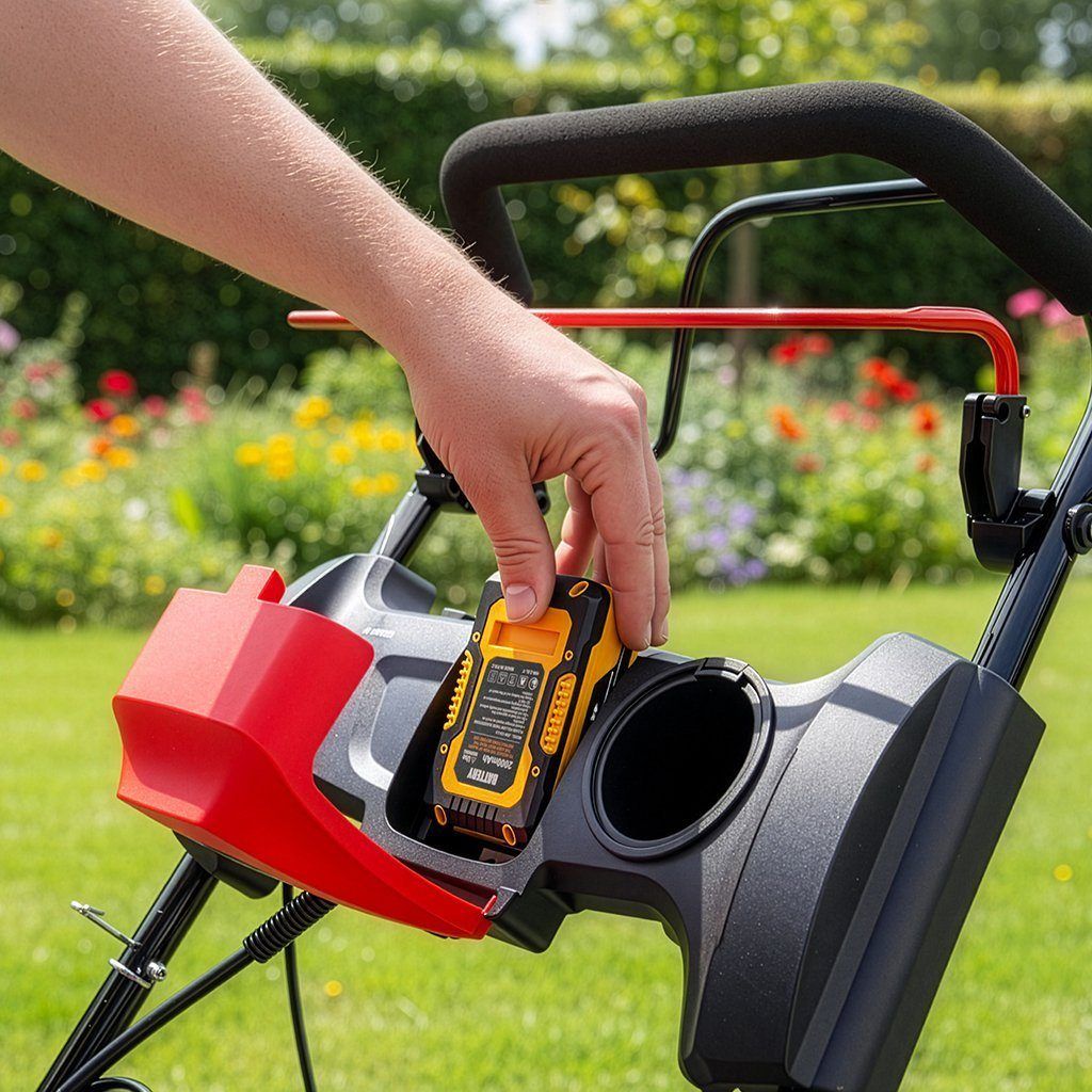 kosiarka do trawy, kosiarka z napędem, kosiarka spalinowa z rozrusznikiem elektrycznym WERKBERG Garden 51 cm