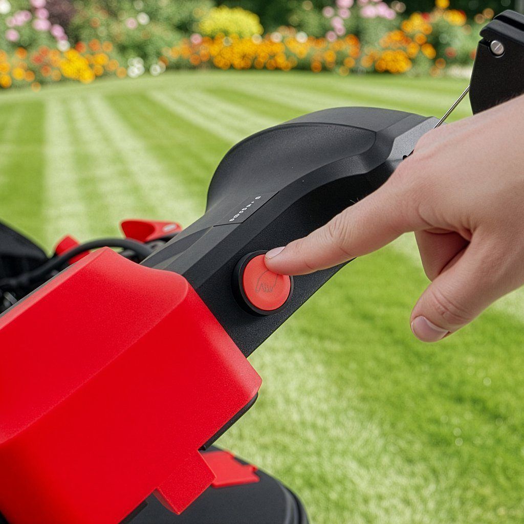 kosiarka do trawy, kosiarka z napędem, kosiarka spalinowa z rozrusznikiem elektrycznym WERKBERG Garden 51 cm