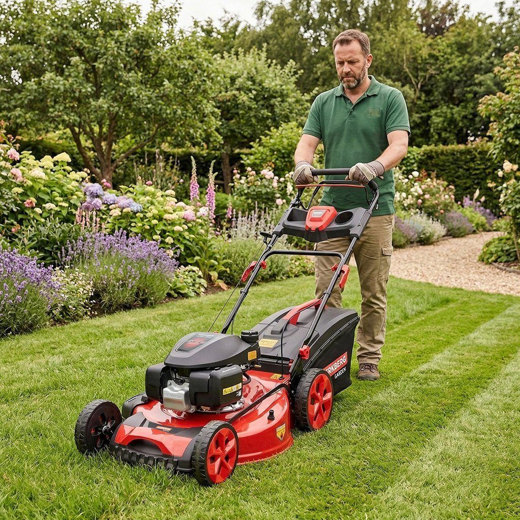 osiarka do trawy, kosiarka z napędem, kosiarka spalinowa z silnikiem HONDA WERKBERG Garden 56 cm