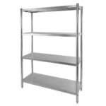 Zdjęcie produktu: Regał ze stali nierdzewnej z 4 półkami Mega-M X STANDARD 120x60x180 cm