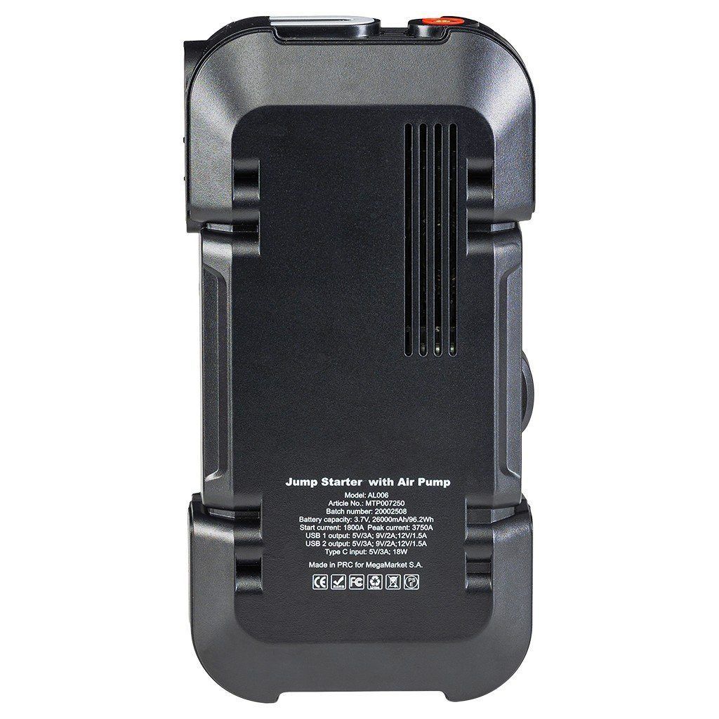 powerbank rozruchowy, urządzenie rozruchowe, jump starter, powerbank, booster do auta, przenośny rozrusznik samochodowy, awaryjne uruchamianie silnika, ładowarka samochodowa