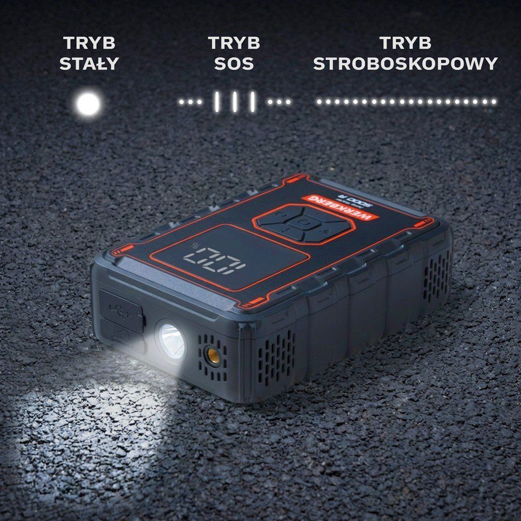 Urządzenie rozruchowe Powerbank Booster WERKBERG AL008