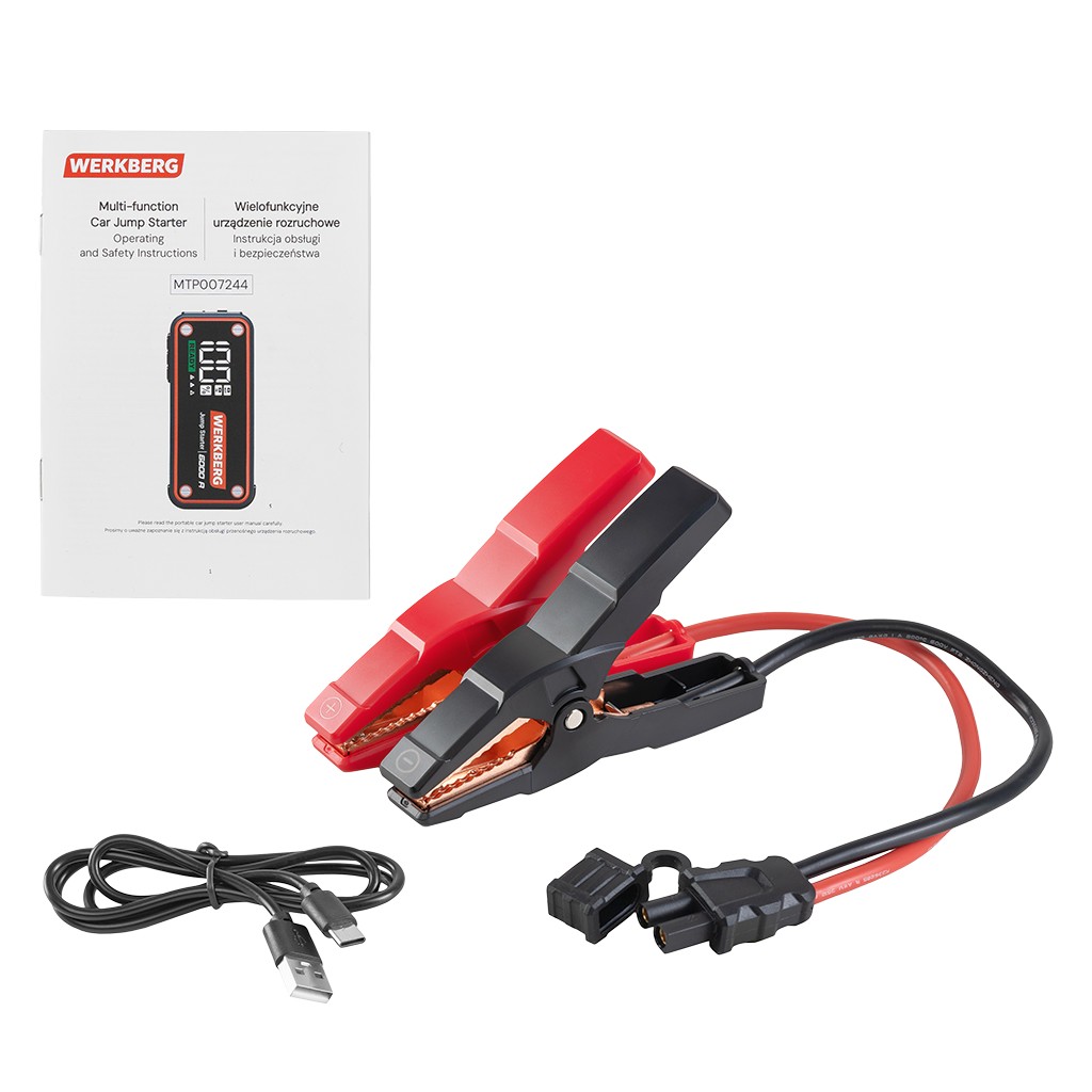powerbank rozruchowy, urządzenie rozruchowe, jump starter, powerbank, booster do auta, przenośny rozrusznik samochodowy, awaryjne uruchamianie silnika, ładowarka samochodowa