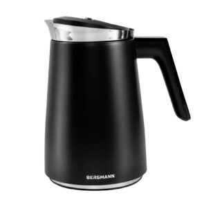 Zdjęcie produktu: Czajnik elektryczny BERGMANN FR007 1,5L 2200W z regulacją temperatury 50-100°C czarny mat cyfrowy wyświetlacz