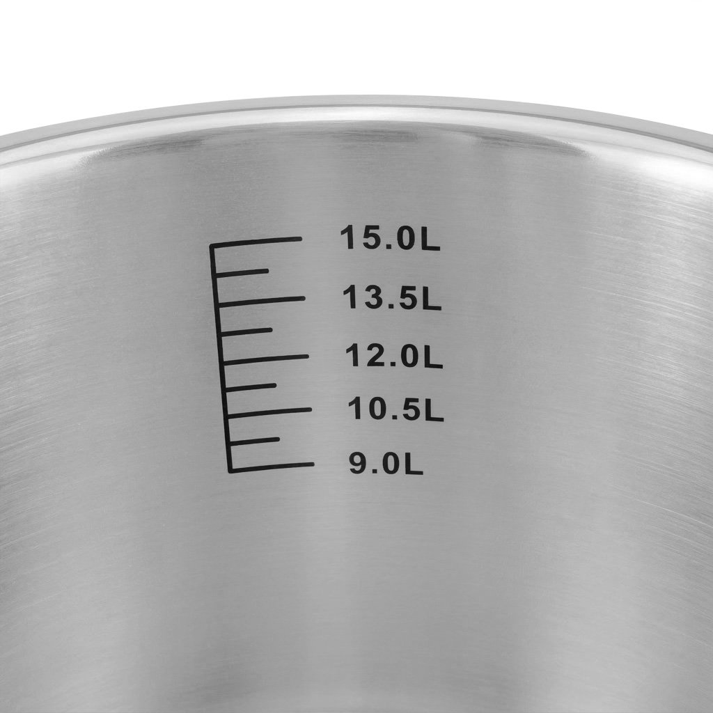 Garnek ze stali nierdzewnej średni z pokrywką Mega-M STANDARD 17L 32x22 cm