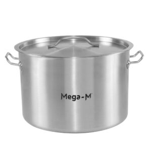 Zdjęcie produktu: Garnek ze stali nierdzewnej średni z pokrywką Mega-M STANDARD 24L 36x24 cm
