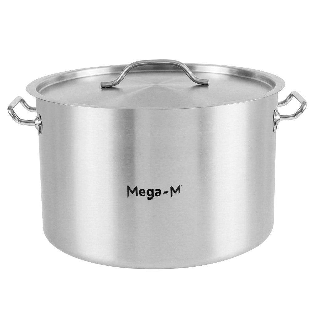 Garnek ze stali nierdzewnej średni z pokrywką Mega-M STANDARD 44L
