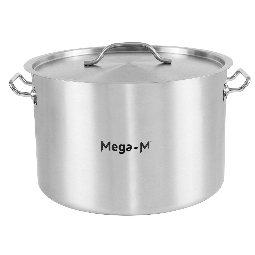 Garnek ze stali nierdzewnej średni z pokrywką Mega-M Standard 32L
