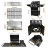 Grill ogrodowy gazowy, grill gazowy 3+1,