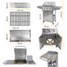 Grill ogrodowy gazowy BERGMANN 3+1, grill gazowy do ogrodu