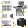 Grill ogrodowy gazowy BERGMANN 3+1, grill gazowy do ogrodu