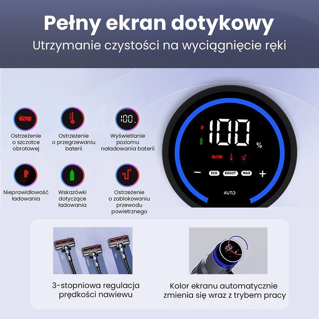 bezprzewodowy BERGMANN HAX 103 300 W, odkurzacz pionowy