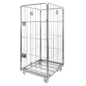 Zdjęcie produktu: Rollkontener (rollcage, rollbox) wózek siatkowy pralniczy transportowy Mega-M Universal trzy ściany + drzwi ocynkowany