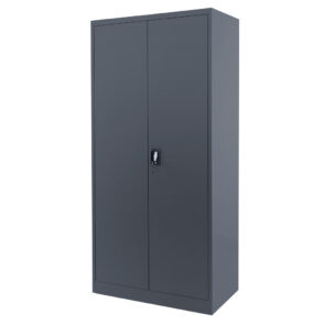 Zdjęcie produktu: Szafa warsztatowa metalowa WERKBERG W-101S G/G pełne drzwi S-90 cm G-40 cm H-185 cm grafitowa