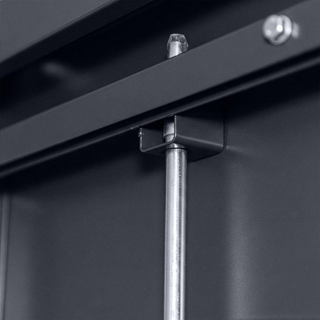 szafa narzędziowa metalowa, szafa warsztatowa, szafa metalowa na narzędzia, szafa do warsztatu, szafa stalowa z zamkiem, szafa z półkami regulowanymi, meble warsztatowe metalowe, wyposażenie warsztatu