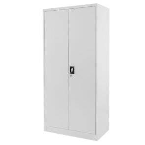 Zdjęcie produktu: Szafa warsztatowa metalowa WERKBERG W-101S S/S pełne drzwi S-90 cm G-40 cm H-185 cm szara