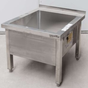 Zdjęcie produktu: Basen gastronomiczny spawany jednokomorowy niski Mega-M 60x60x50 cm stal nierdzewna POSERWISOWY