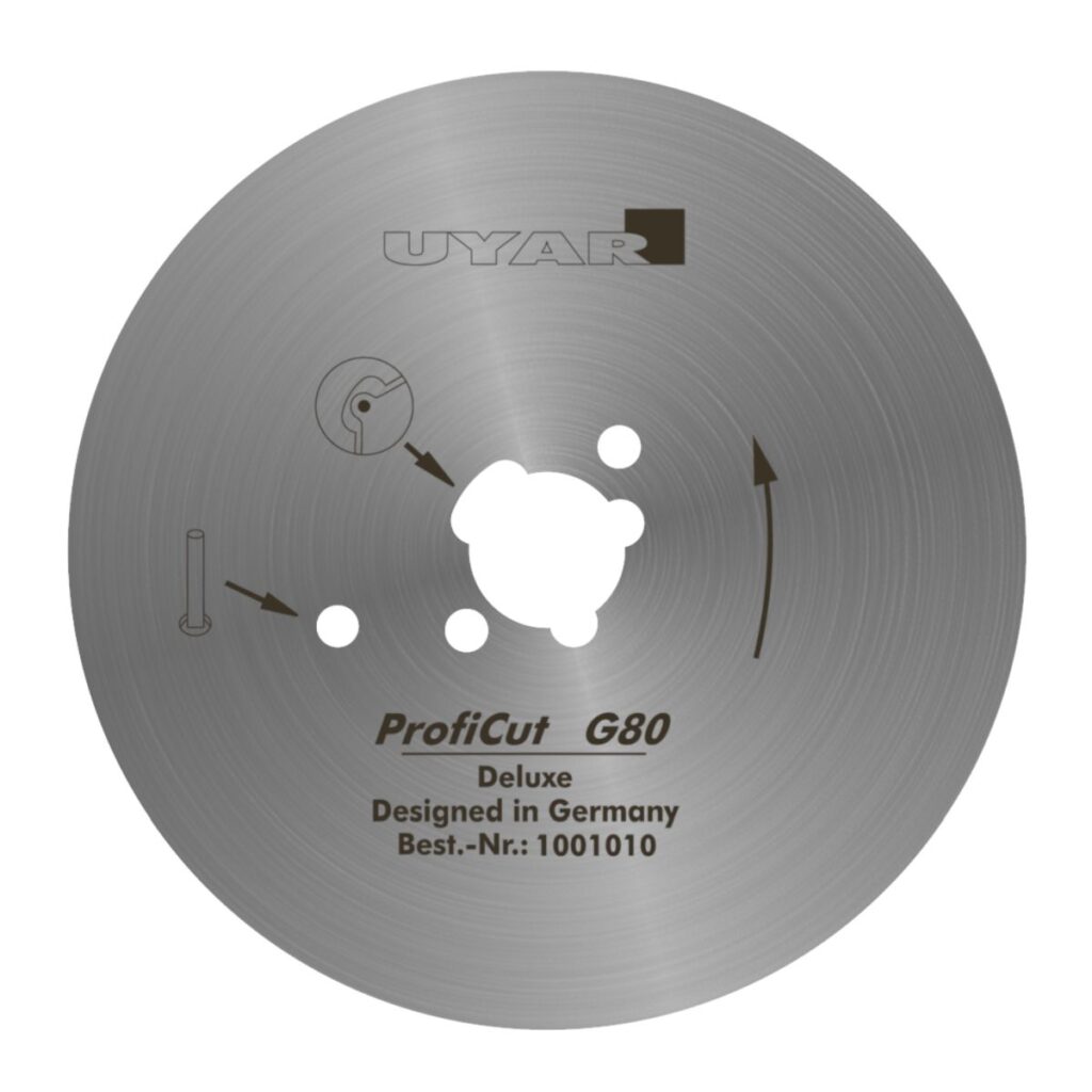 Ostrze gładkie 80mm UYAR ProfiCut G80 Deluxe (2 gen.)