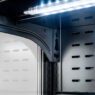 Regał chłodniczy ekspozycyjny, regał nabiałowy, regał chłodniczy sklepowy HUGO PLUS RU 188 cm black