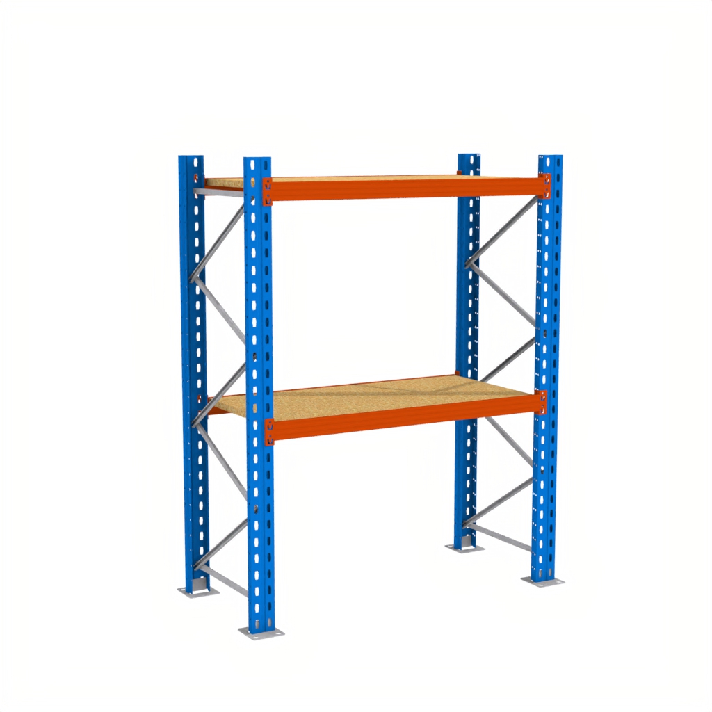 Regał magazynowy półkowy, regał do magazynu, regał półkowy Mega-M XR 200x196x80 cm