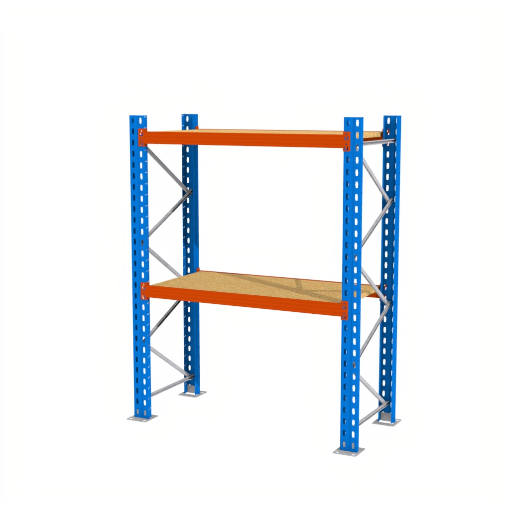 Regał magazynowy półkowy, regał do magazynu, regał półkowy Mega-M XR 200x196x80 cm