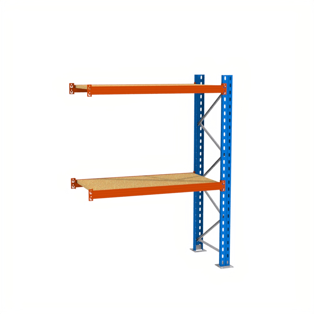Regał magazynowy półkowy Mega-M XR moduł dostawny 500 kg, regał do magazynu, regał półkowy