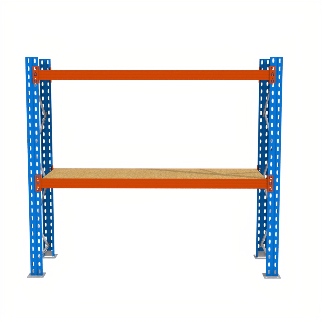 Regał magazynowy półkowy, regał do magazynu, regał półkowy Mega-M XR 200x286x80 cm moduł bazowy