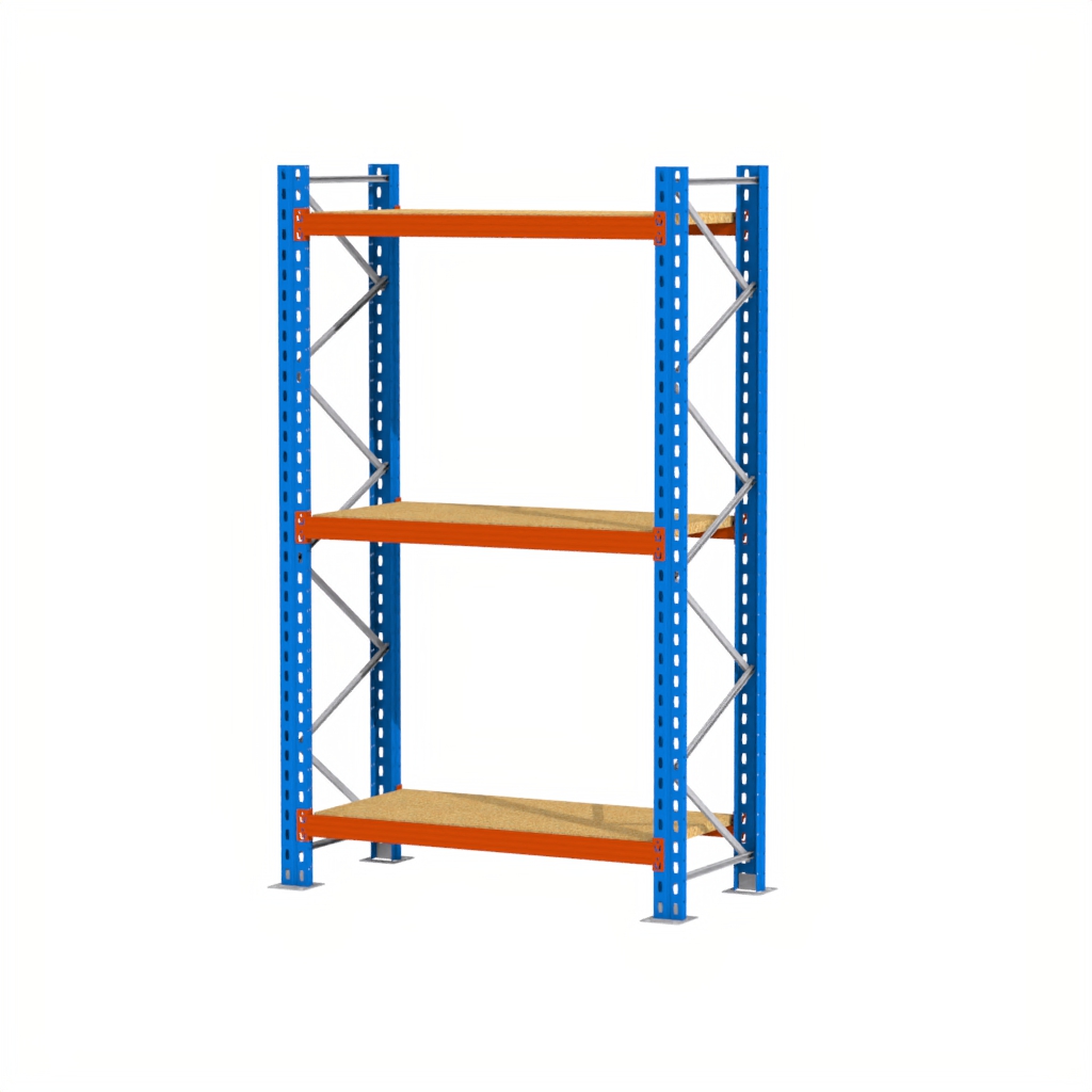 egał magazynowy półkowy, regał do magazynu, regał półkowy Mega-M XR 250x196x80 cm