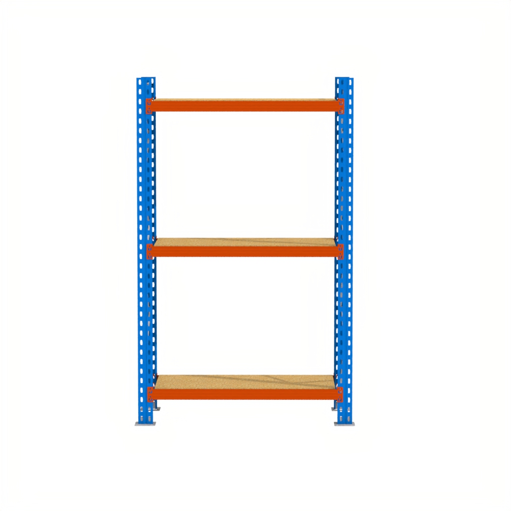 egał magazynowy półkowy, regał do magazynu, regał półkowy Mega-M XR 250x196x80 cm