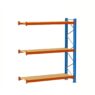 Regał magazynowy półkowy Mega-M XR moduł dostawny 500 kg, regał do magazynu, regał półkowy 250x278x80 cm