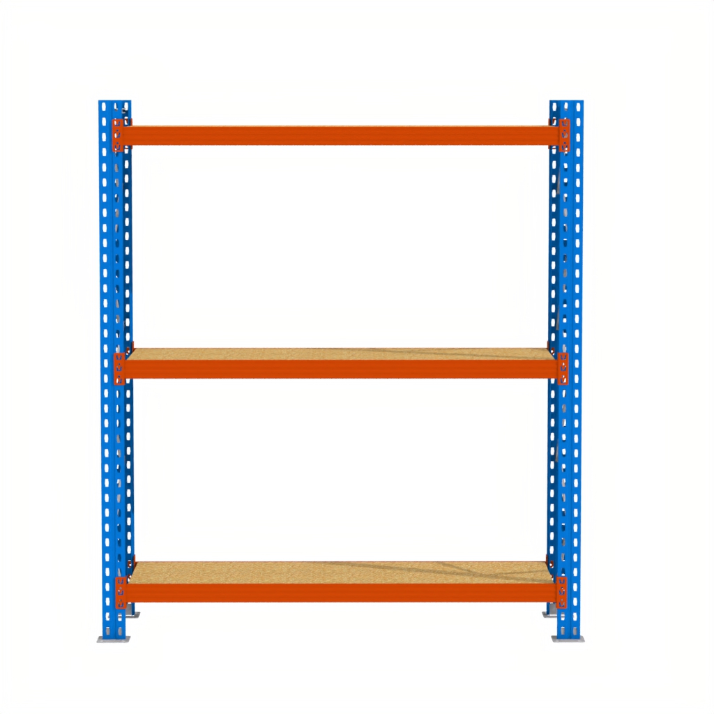 Regał magazynowy półkowy, regał do magazynu, regał półkowy Mega-M XR 300x286x80 cm moduł bazowy