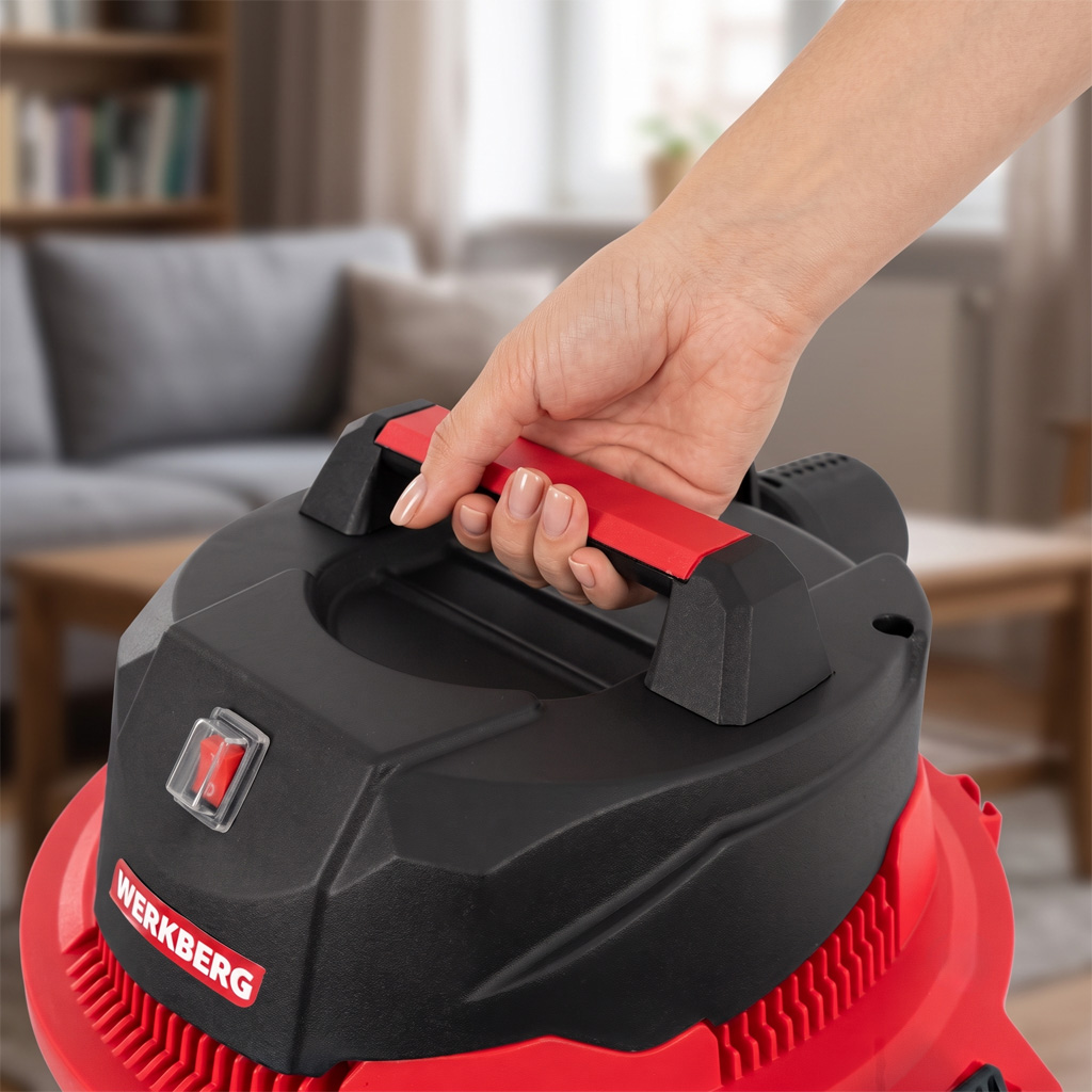 Odkurzacz przemysłowy warsztatowy WERKBERG ODKTB102 wet&dry 20L 1200W