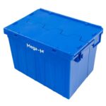 Zdjęcie produktu: Pojemnik kurierski transportowy gniazdowy Mega-M zamykany 60x40x36 cm plastikowy niebieski