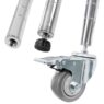egał gastronomiczny, regał kuchenny, regał chromowany 4- półkowy Mega-M 120x60x180 cm, regał chromowany na kółkach