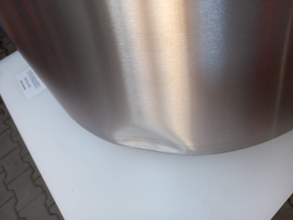 Garnek ze stali nierdzewnej AISI 443 wysoki z pokrywką Mega-M PRO 71L 45x45 cm POSERWISOWY