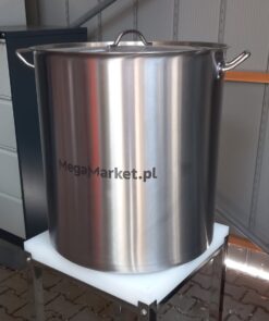 Zdjęcie produktu: Garnek ze stali nierdzewnej wysoki z pokrywką Mega-M 143L 55x60 cm POSERWISOWY