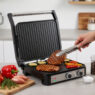 Grill elektryczny ryflowany kontaktowy BERGMANN AI001 2000W dwa pokrętła