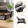 Grill elektryczny kontaktowy ryflowany BERGMANN AI002 2000W wyświetlacz LED
