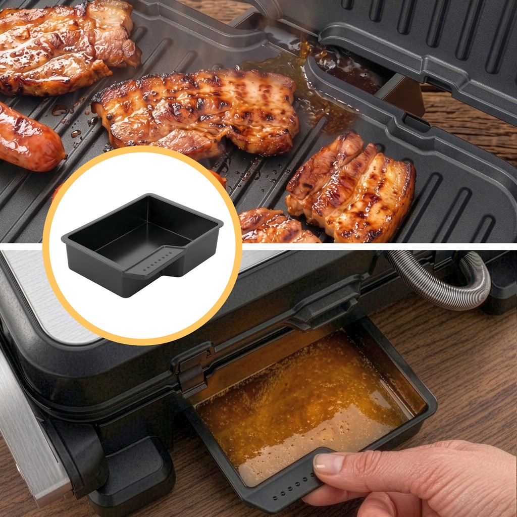 Grill elektryczny kontaktowy ryflowany BERGMANN AI002 2000W wyświetlacz LED