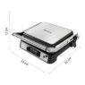 Grill elektryczny kontaktowy ryflowany BERGMANN AI002 2000W wyświetlacz LED