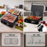 Grill elektryczny BERGMANN AI003 2000W wyświetlacz LED 8 programów automatycznych