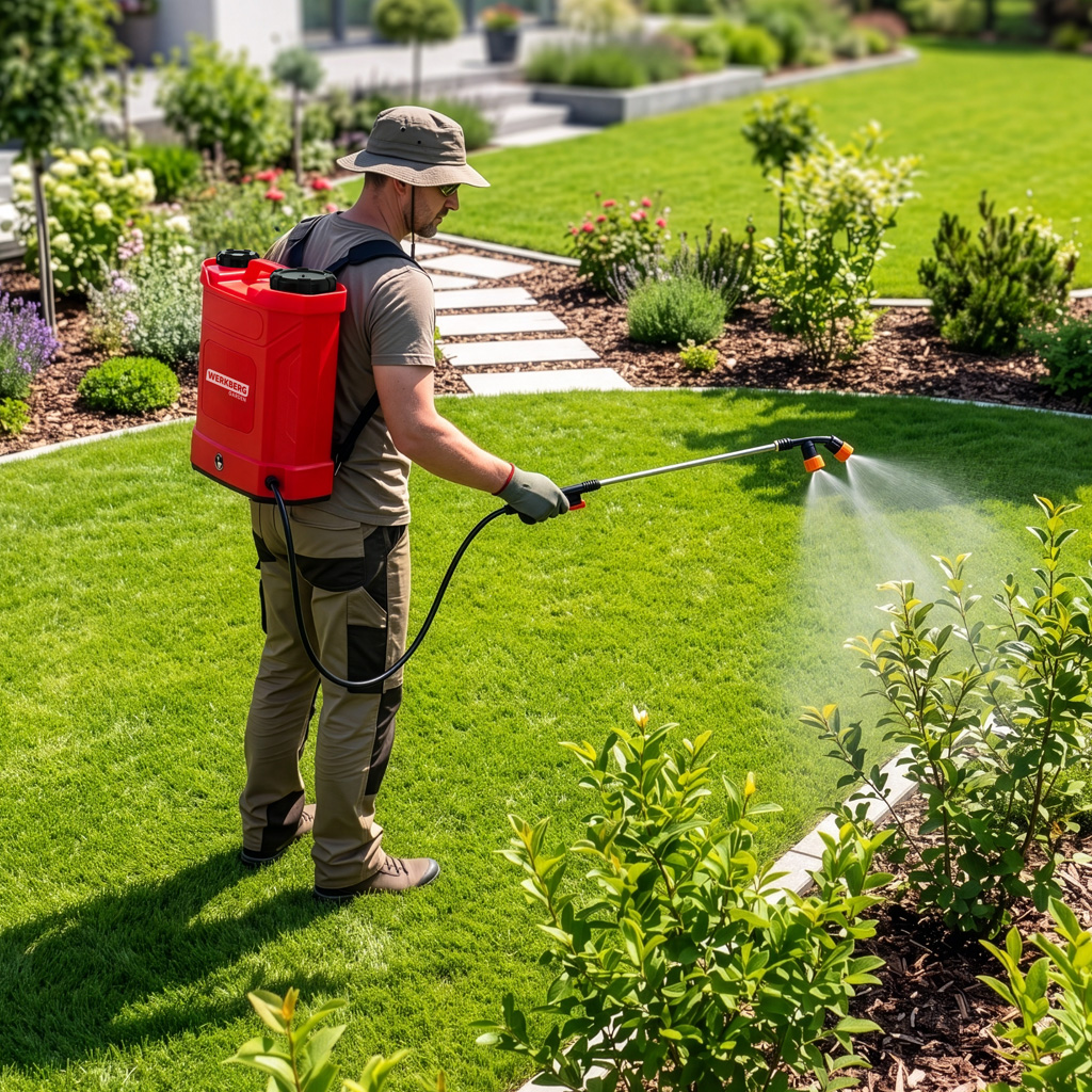opryskiwacz plecakowy, opryskiwacz akumulatorowy WERKBERG Garden 16 L