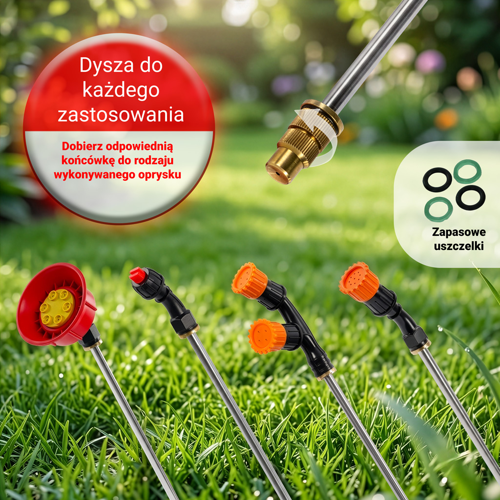 opryskiwacz plecakowy, opryskiwacz akumulatorowy WERKBERG Garden 16 L