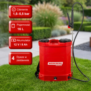 Zdjęcie produktu: Opryskiwacz akumulatorowy plecakowy WERKBERG Garden 16L
