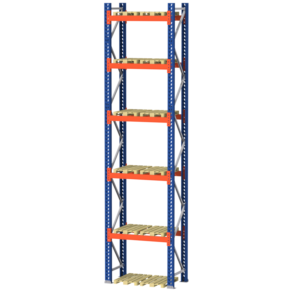 Regał paletowy magazynowy MGL MAGO HX 880 cm 0+4 poziomy, regały paletowe