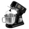 Robot kuchenny z blenderem planetarny 6L BERGMANN TC001 3500 W BLACK waga podgrzewana misa panel LED