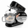 Robot kuchenny z maszynką planetarny 6L BERGMANN TC001 3500 W BLACK waga podgrzewana misa panel LED