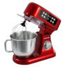 Mikser planetarny do ciasta Robot kuchenny 6L BERGMANN TC001 3500 W RED METALIC waga podgrzewana misa panel LED