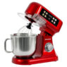 Robot kuchenny planetarny 6L BERGMANN TC001 3500 W RED METALIC waga podgrzewana misa panel LED
