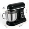 Robot kuchenny z maszynką planetarny 6L BERGMANN TC002 3500 W BLACK waga dotykowe pokretlo